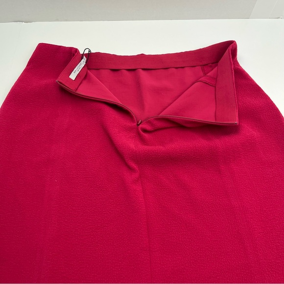 MM‎ Lafleur The Dorchester 1.0 Staccato Hibiscus Pink Skirt Women 14 Zipper NEW - Picture 12 of 12